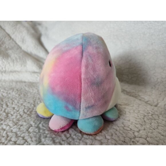 Squishmallow 5" OPAL Smiling Octopus Plush, Tie-Dye Pink/Yellow/Blue, KellyToy - Picture 13 of 16